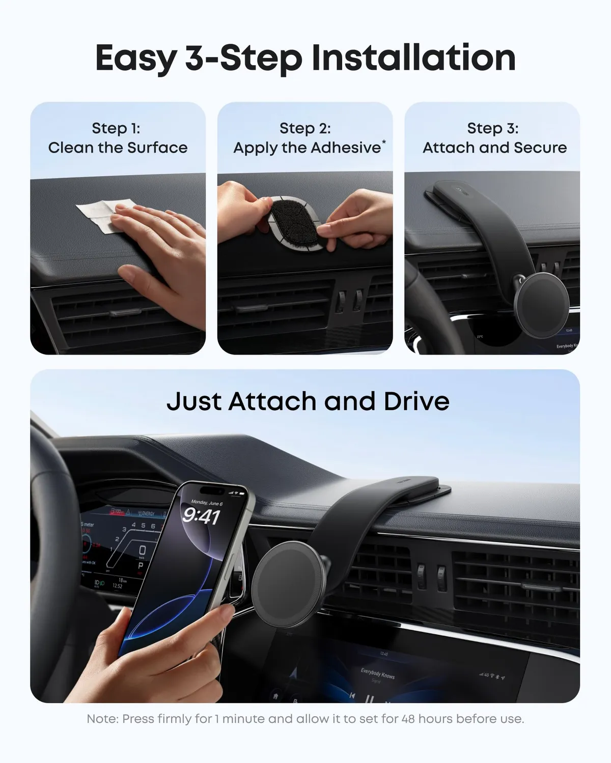 Anker Nano support voiture magnétique 360° alliage