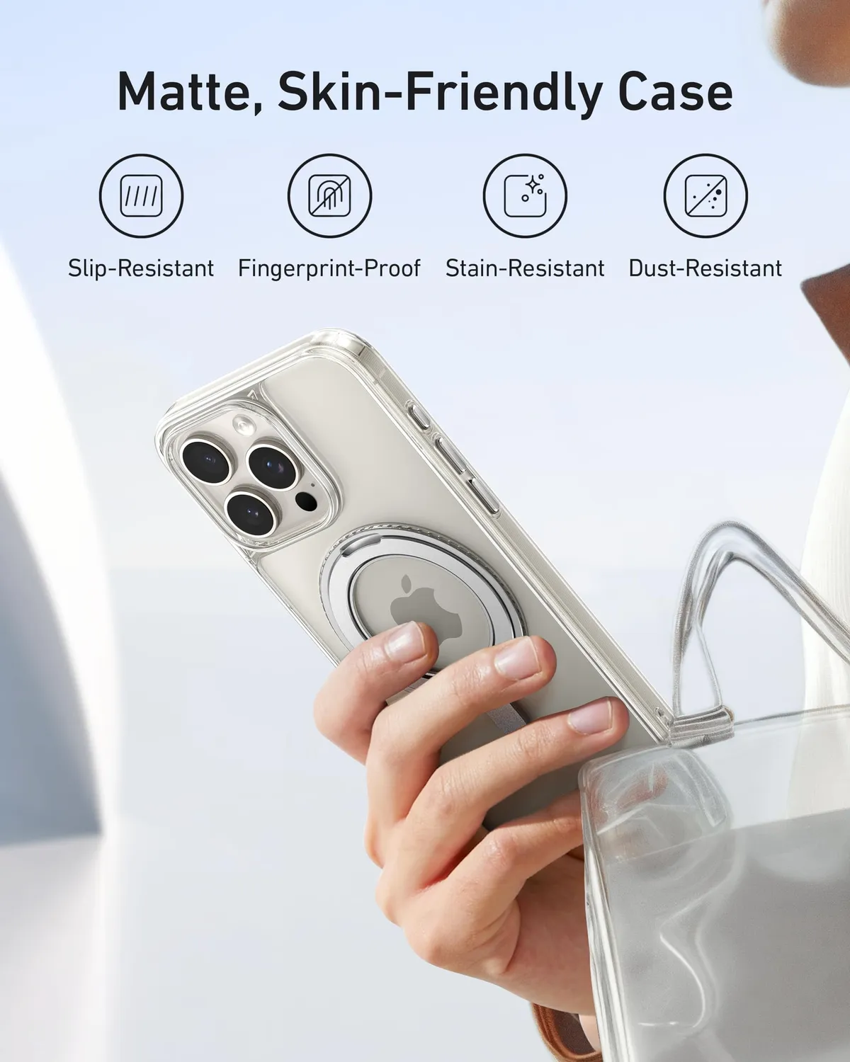 Anker MagGo coque magnétique violet iPhone 14 Pro Max