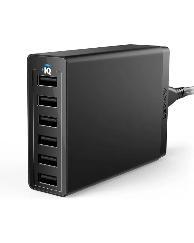 Anker PowerPort 60W Chargeur Secteur 6 Ports PowerIQ