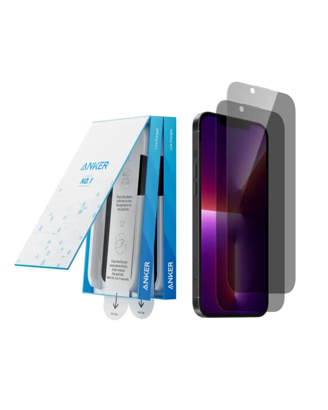 Anker Verre Trempé Confidentialité Lot de 2