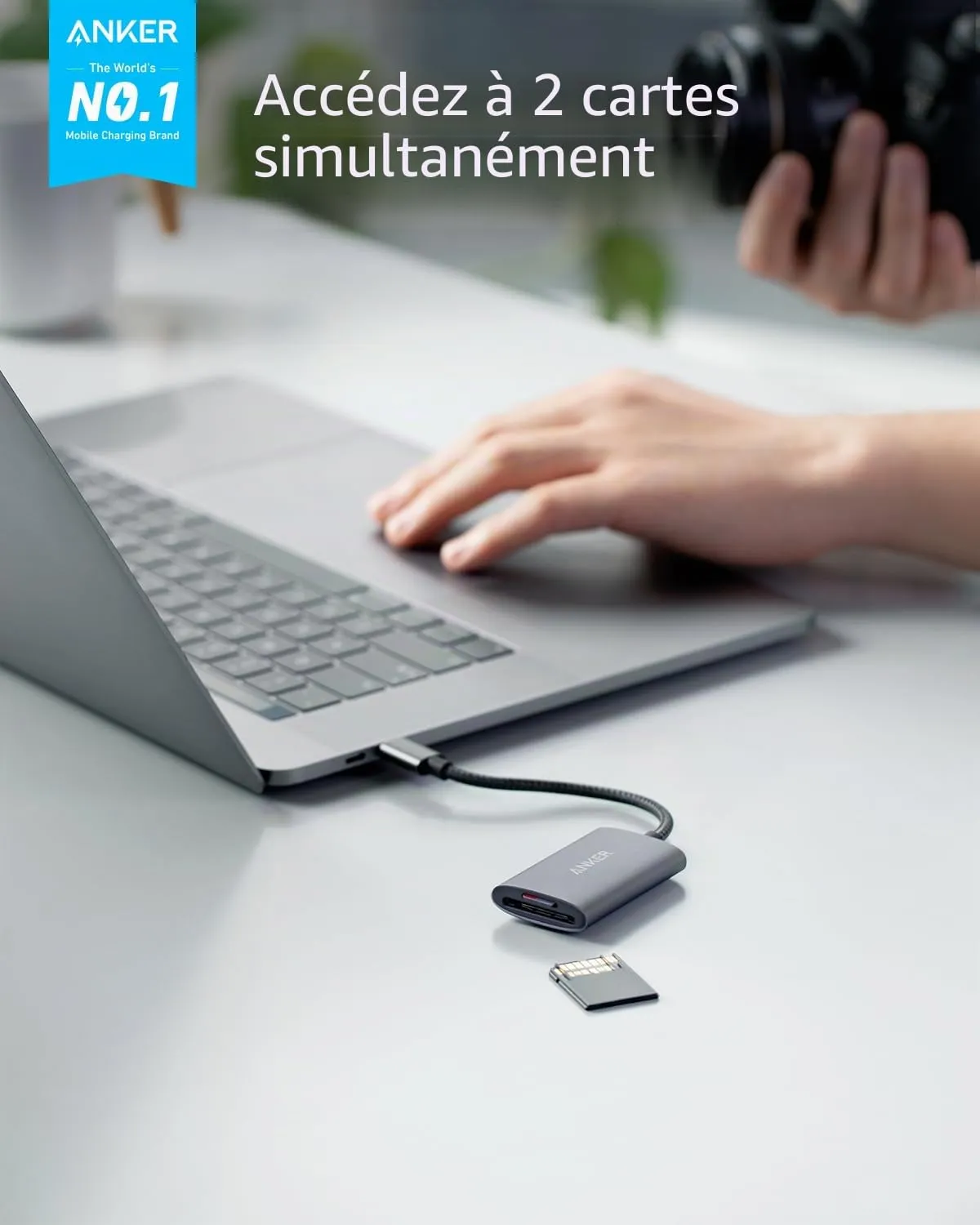 Anker PowerExpand+ lecteur carte SD USB-C UHS-II 2-en-1