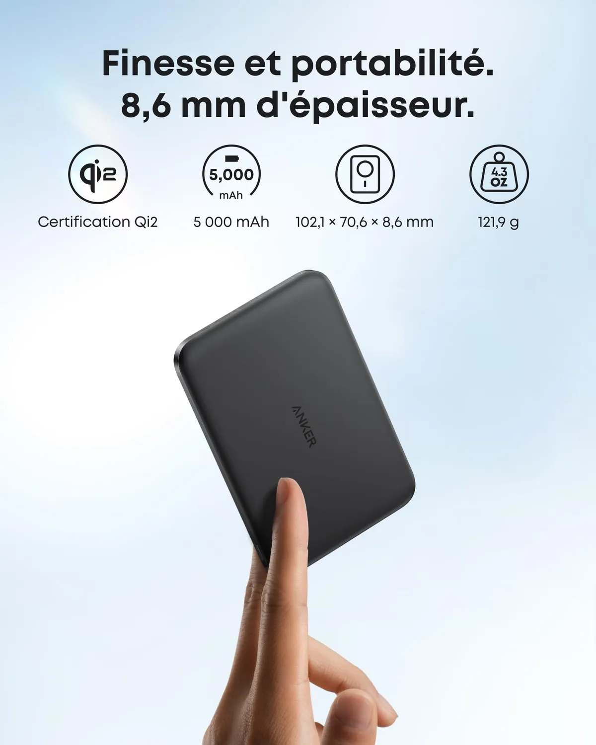Anker MagGo Nano batterie externe 5000 mAh Qi2 15W