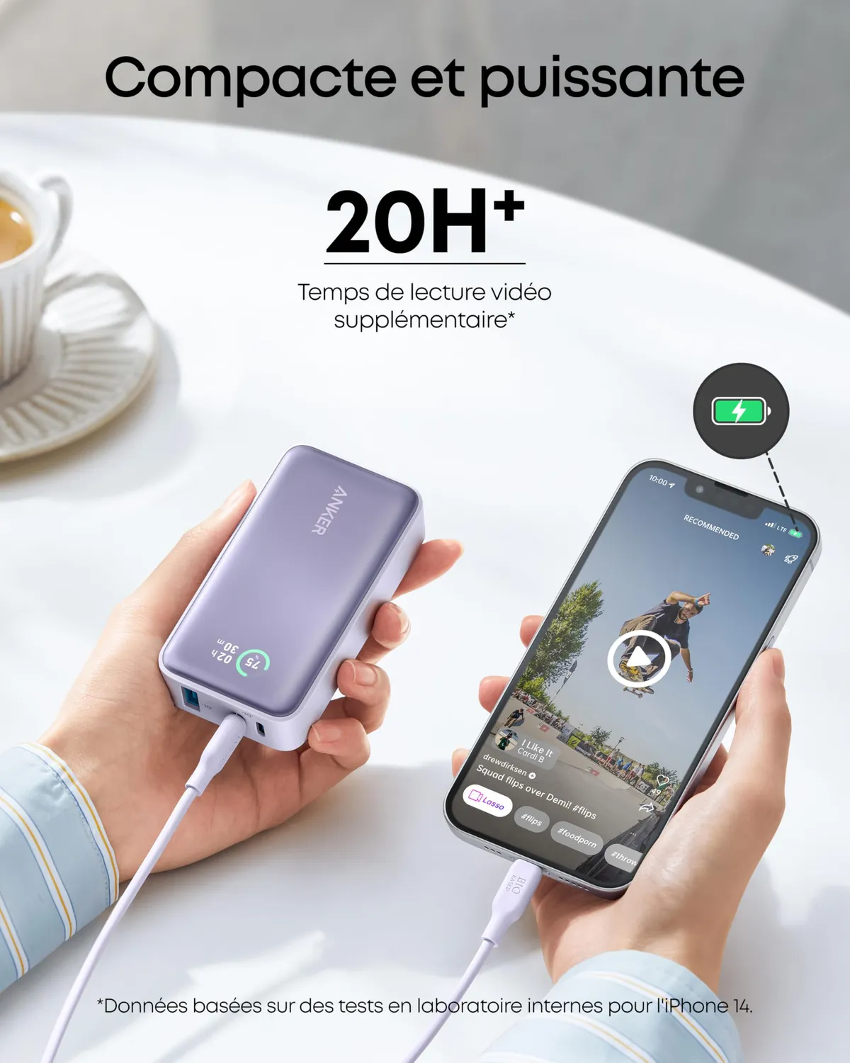 Anker Solix 533 batterie externe 10000mAh 30W noire