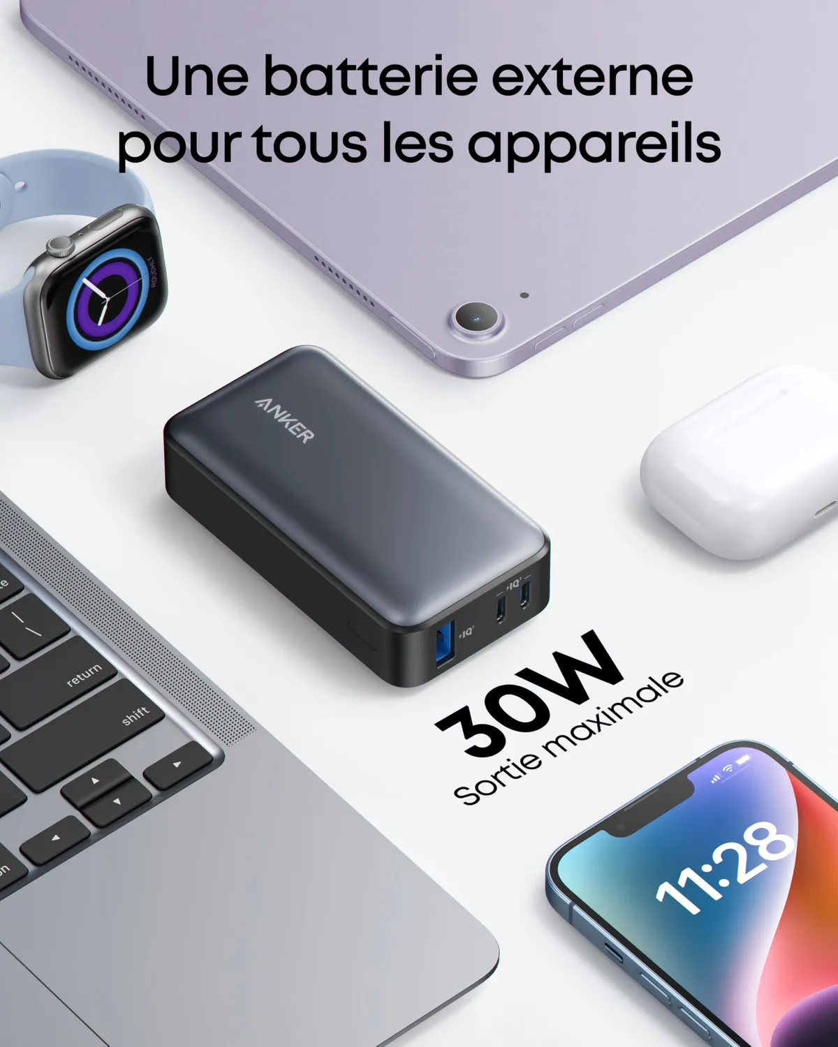 Anker Solix 533 batterie externe 10000mAh 30W noire