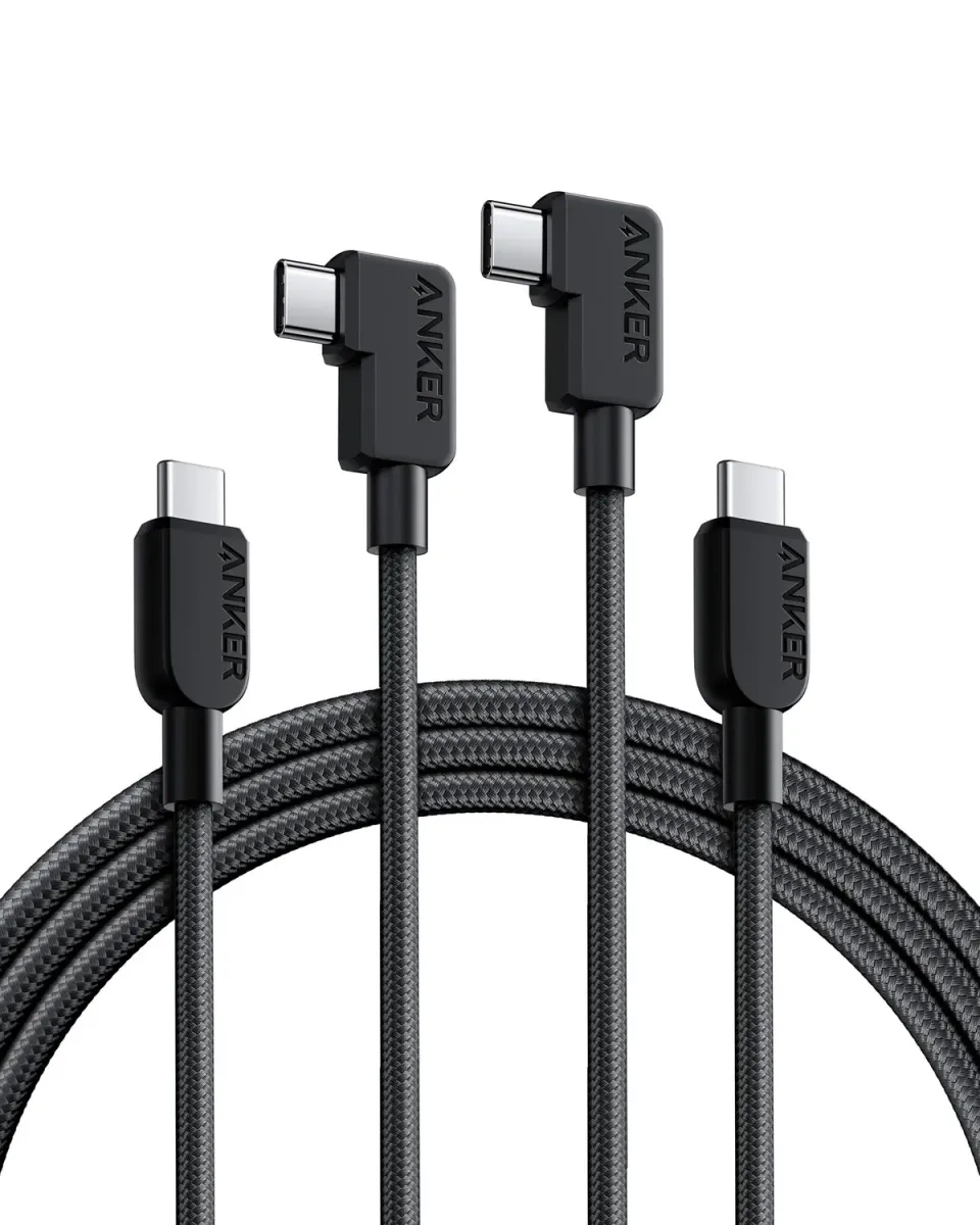 Anker Solix câble USB-C coudé 240W 1,8m lot de 2