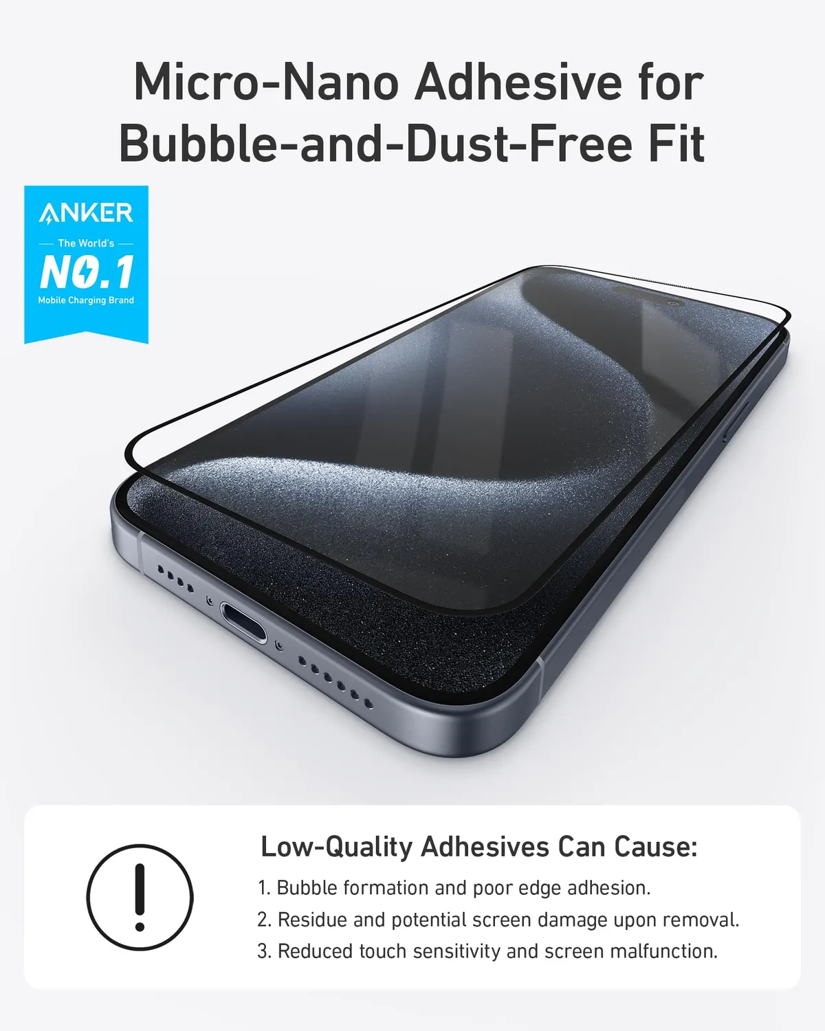 Anker Easy Fit verre trempé lot de 2