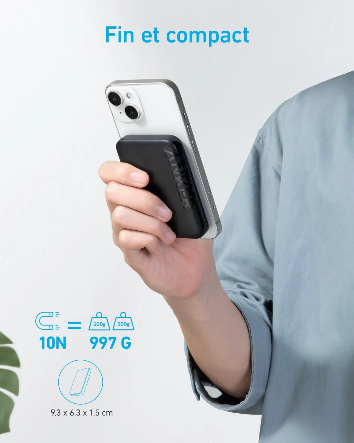 Anker 321 MagGo batterie externe magnétique 5000 mAh