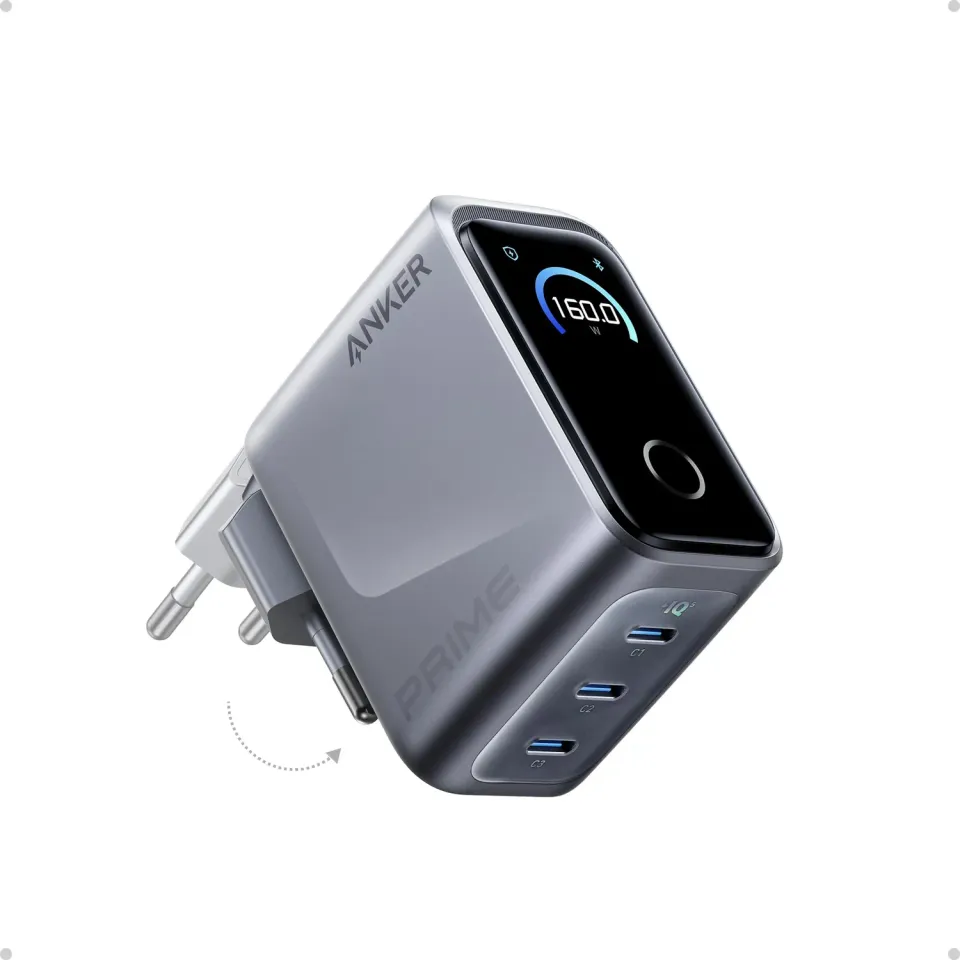 Anker Prime chargeur USB-C 160W 3 ports écran tactile