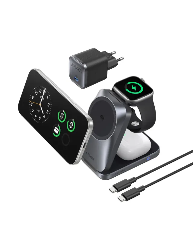 Anker Prime Station de Charge 3-en-1 Qi2 25W