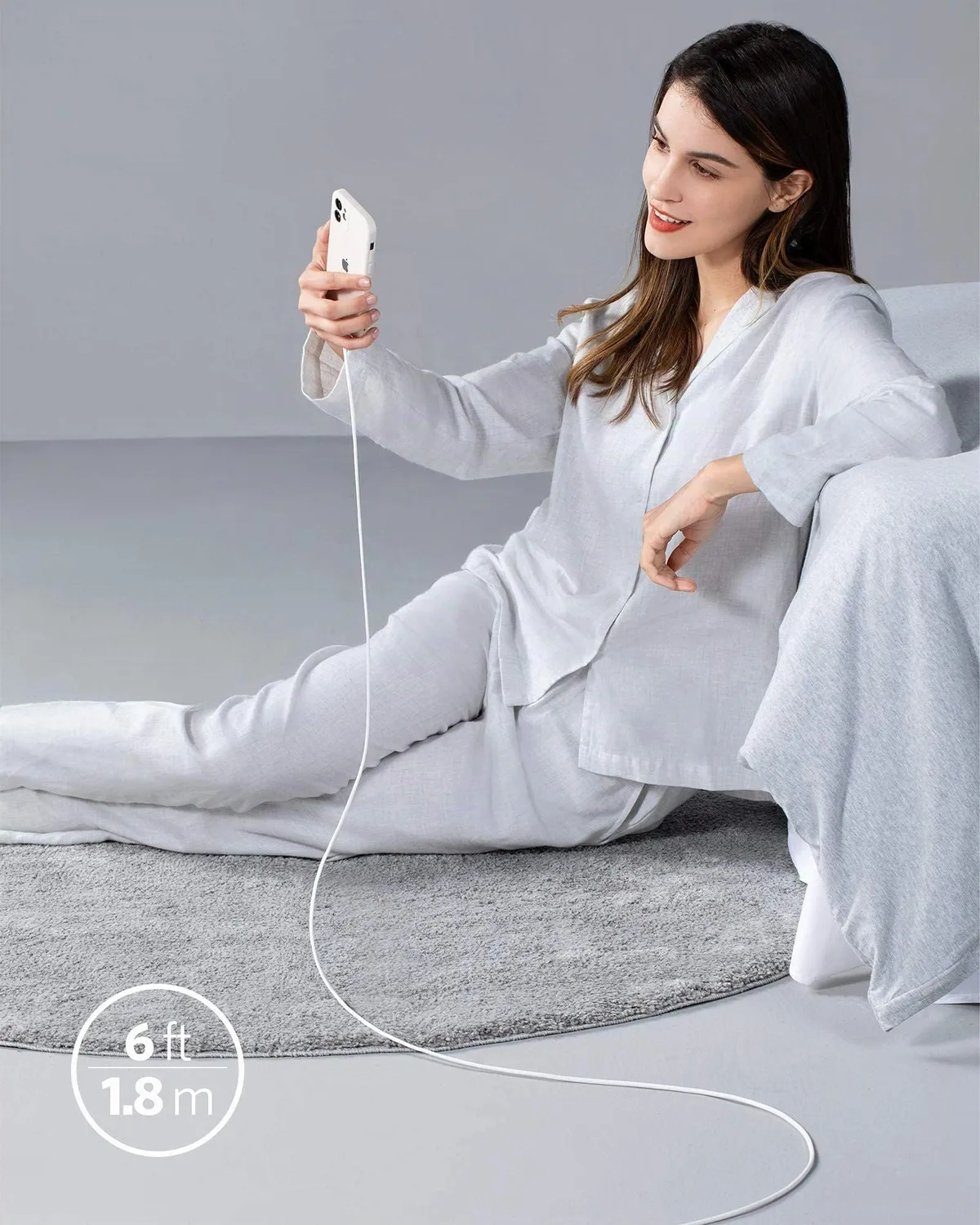 Anker Solix PowerLine III Flow USB-C Lightning câble silicone