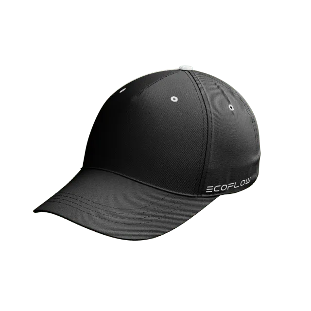 EcoFlow casquette baseball coton noir 54-58 cm