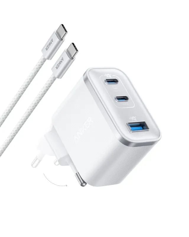 Anker Nano chargeur USB-C 70W 3 ports + câble
