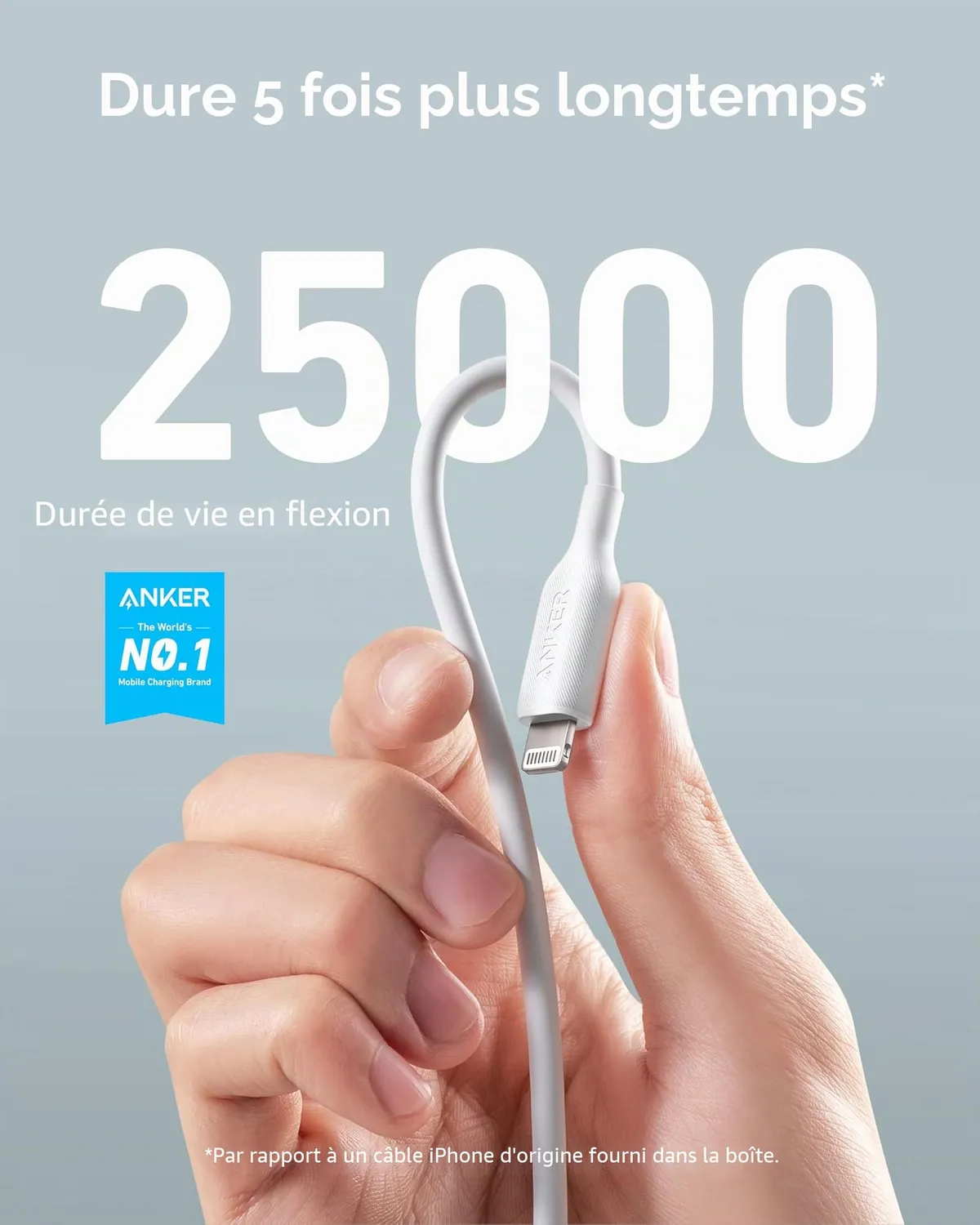 Anker Solix PowerLine III câble Lightning MFi