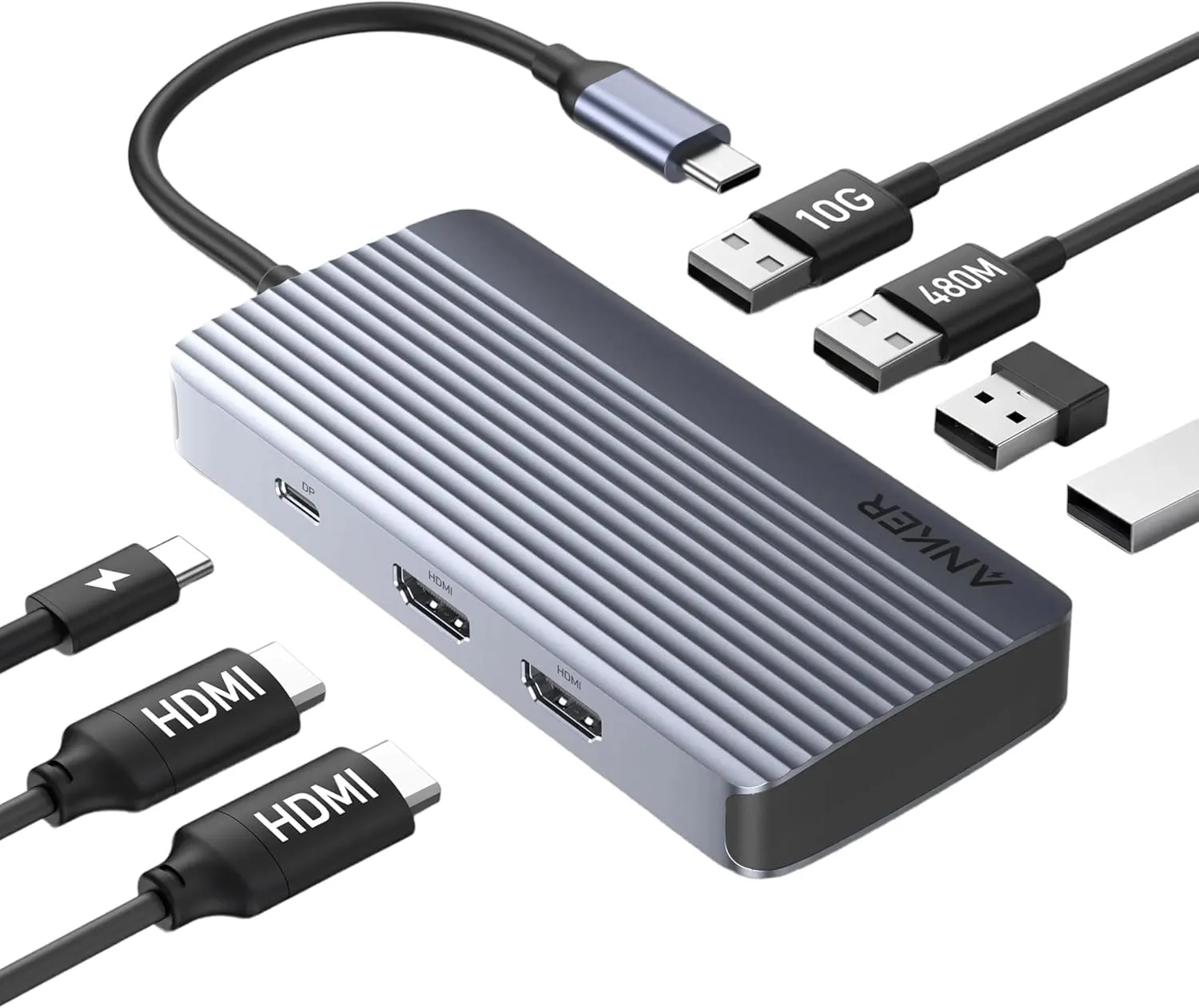 Anker Hub USB-C triple écran 4K