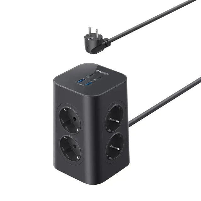 Anker tour de charge 12-en-1 USB-C 20W 8 prises 2 m