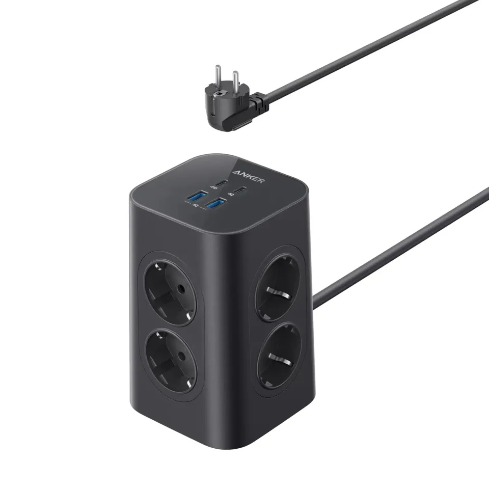 Anker tour de charge 12-en-1 USB-C 20W 8 prises 2 m