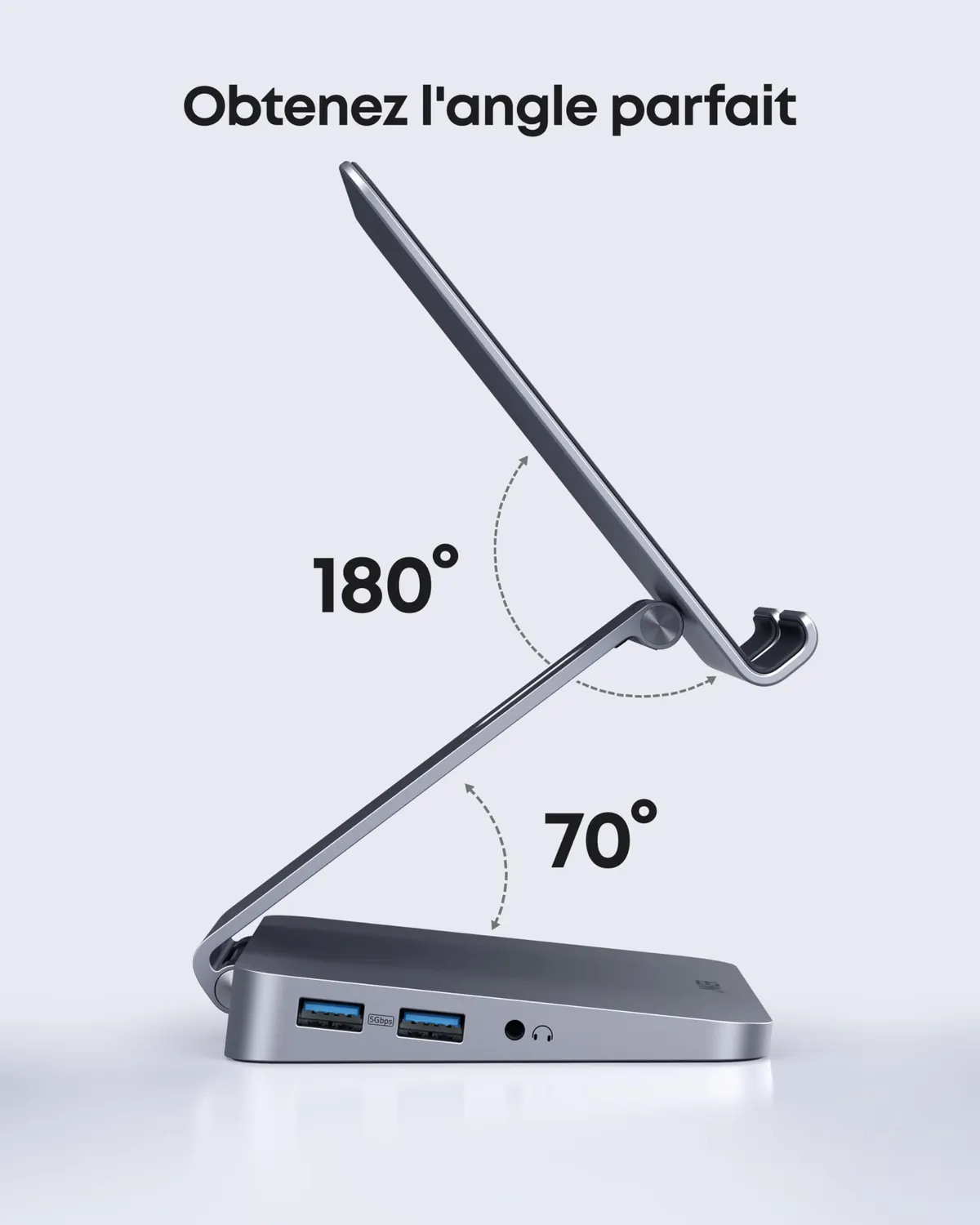 Anker 551 hub USB-C 8 en 1 support tablette