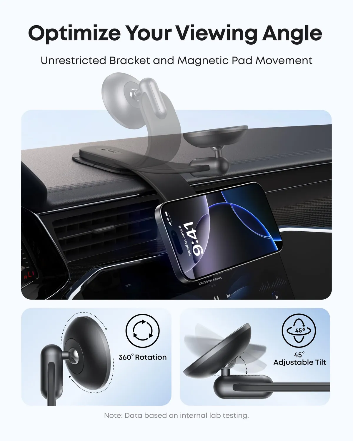 Anker Nano support voiture magnétique 360° alliage