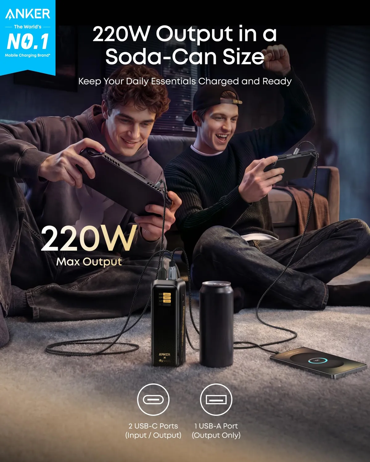 Anker Solix Prime batterie externe 20100 mAh 220W Wukong