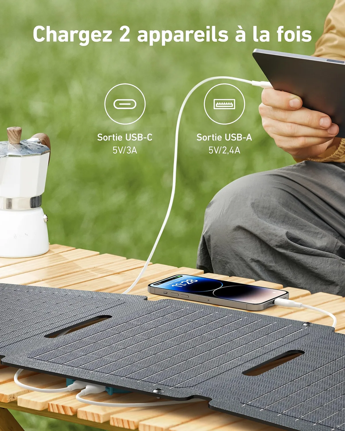 Anker Solix Panneau solaire pliable IP65