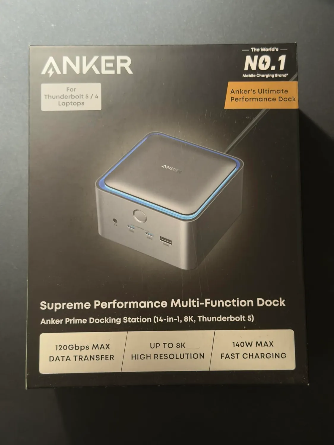 Anker Solix Prime TB5 station d’accueil 14-en-1 8K
