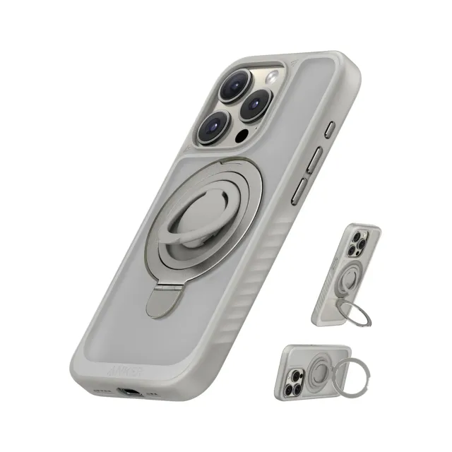 Anker Solix MagGo coque magnétique iPhone 15 Pro avec support