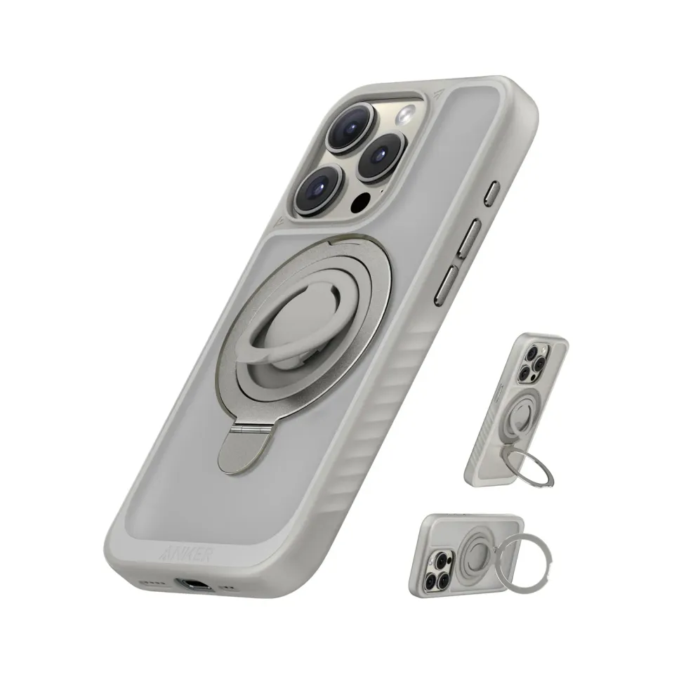 Anker Solix MagGo coque magnétique iPhone 15 Pro avec support