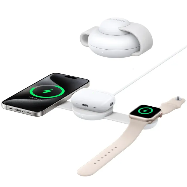 Anker MagGo station recharge sans fil 3-en-1 Qi2