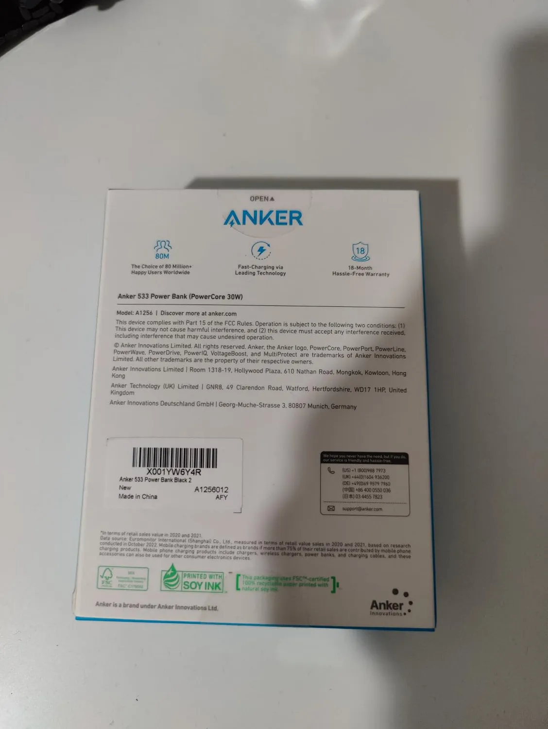 Anker Solix 533 batterie externe 10000mAh 30W noire