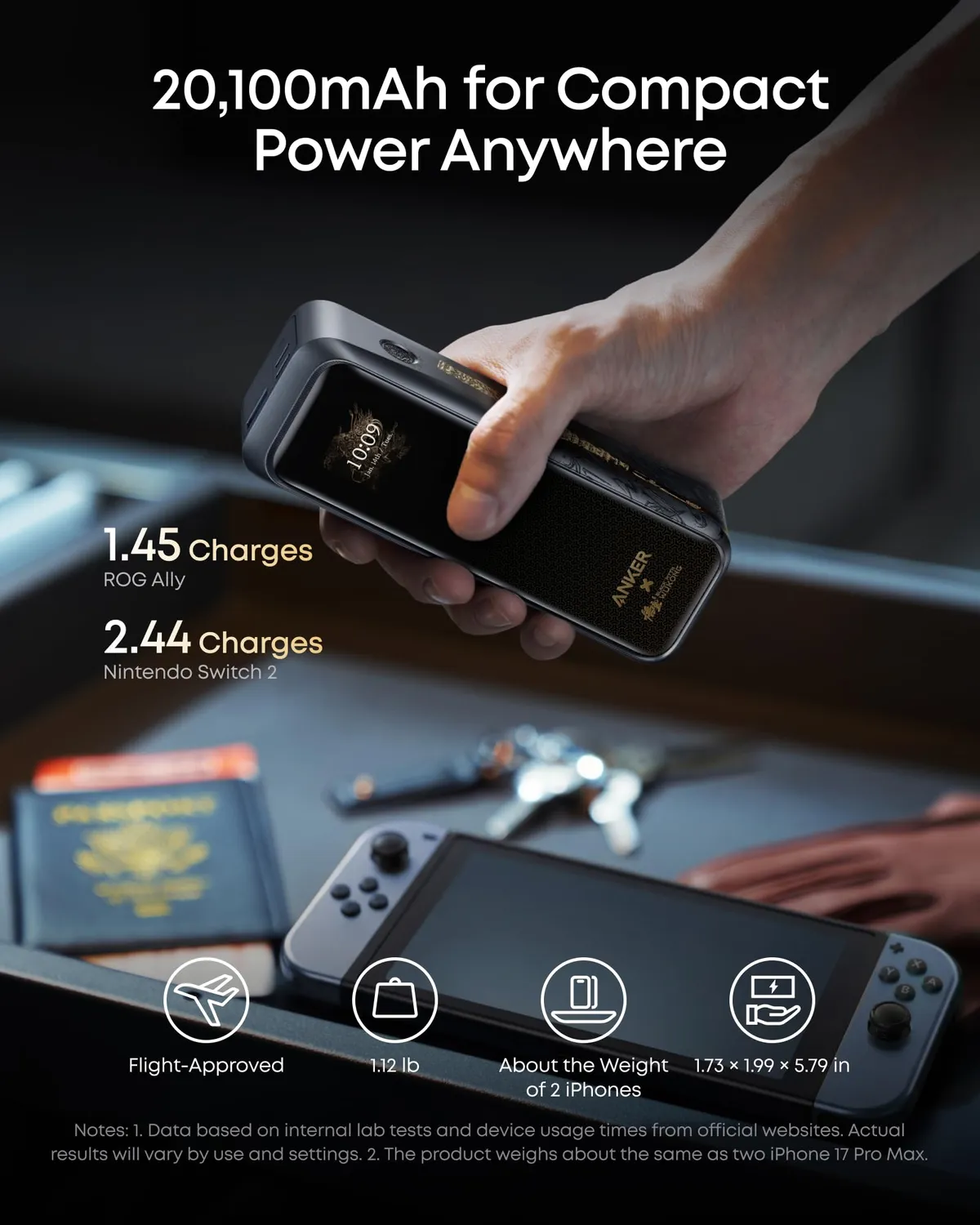Anker Solix Prime batterie externe 20100 mAh 220W Wukong