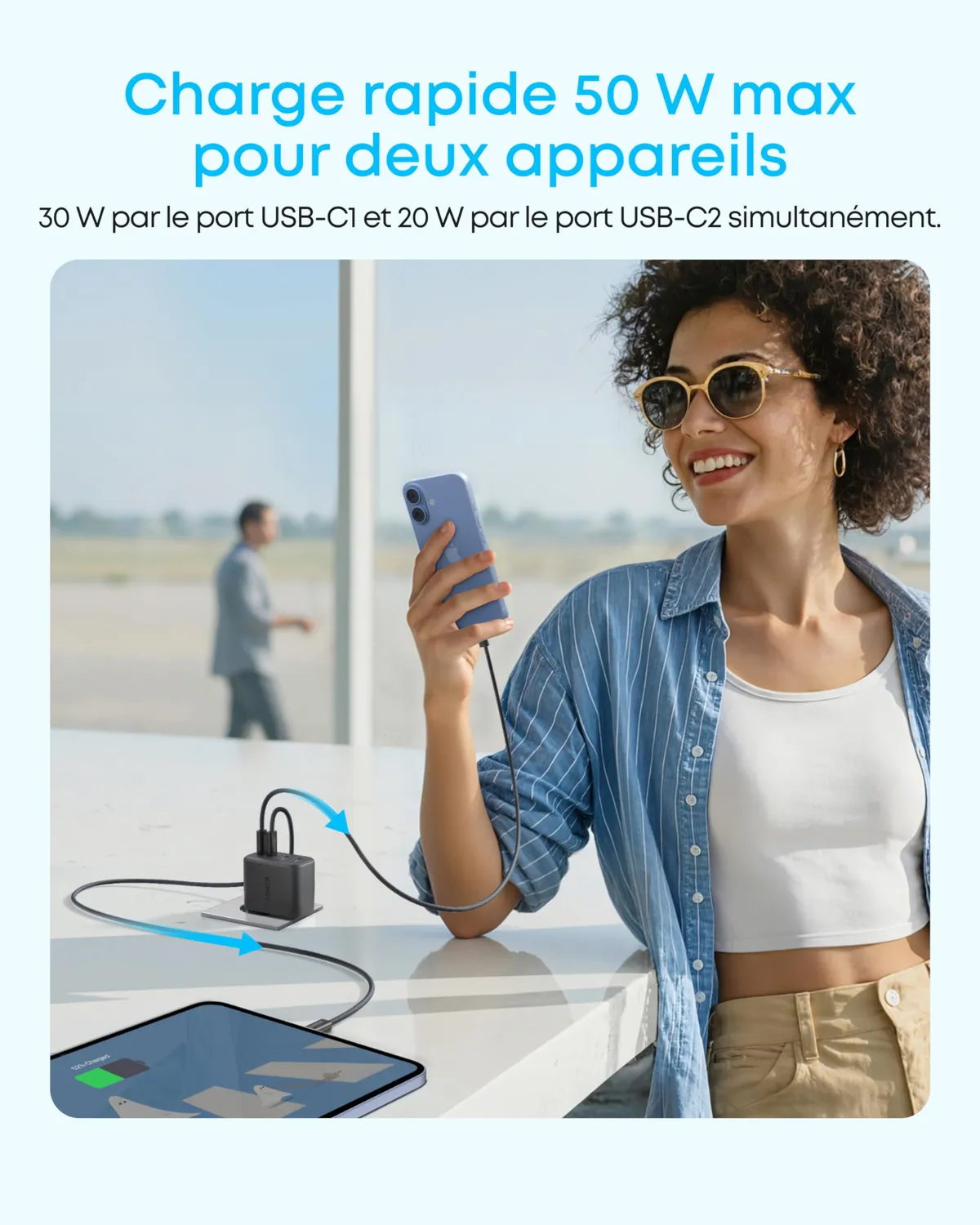 Anker Zolo chargeur mural USB-C 4 ports 50W