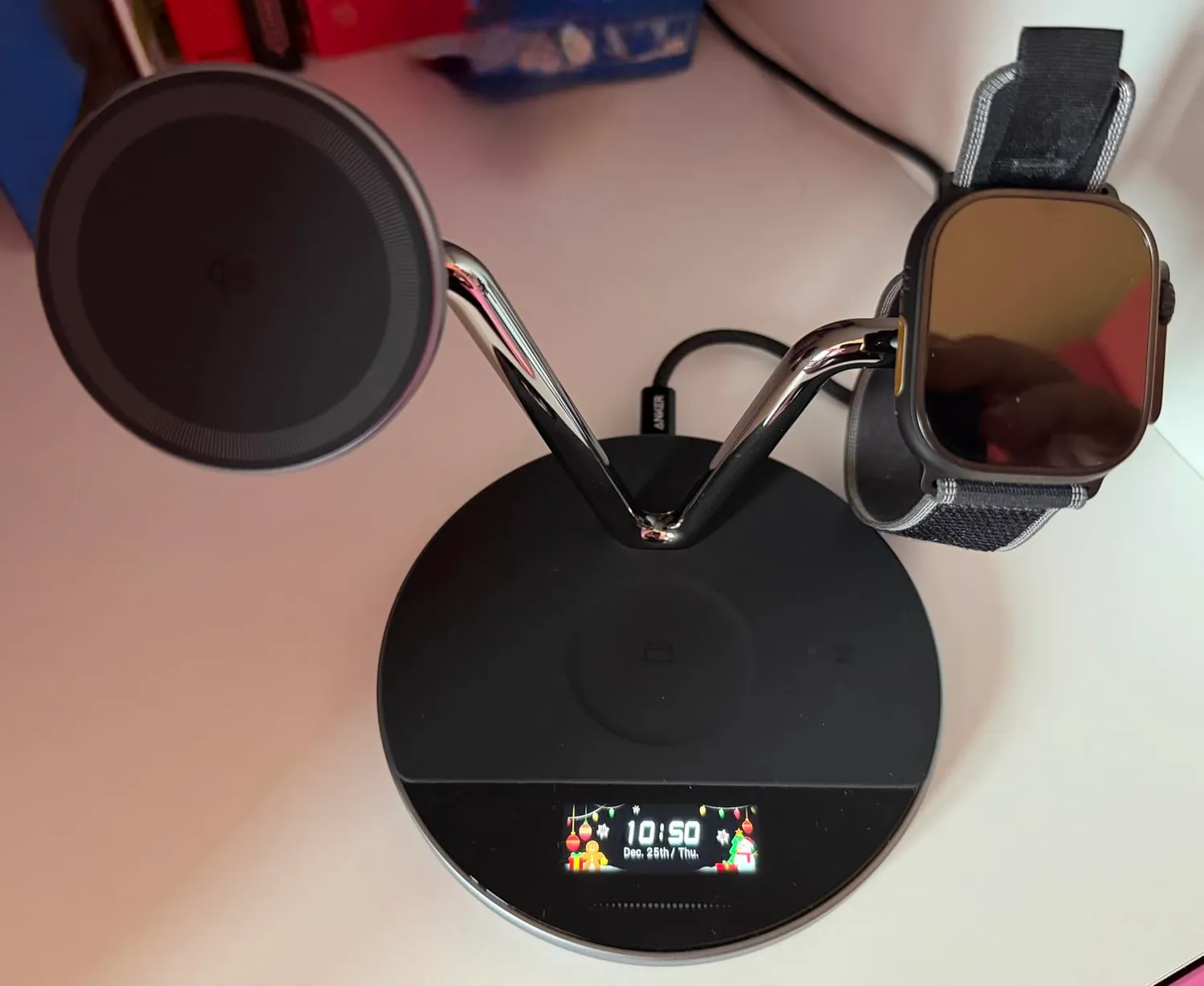 Anker Prime Station Charge 3-en-1 Qi2 25W MagSafe Écran