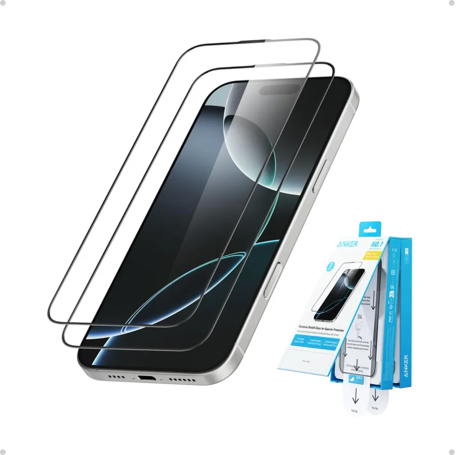 Anker Easy Fit protection écran iPhone 16 Pro Max lot de 2