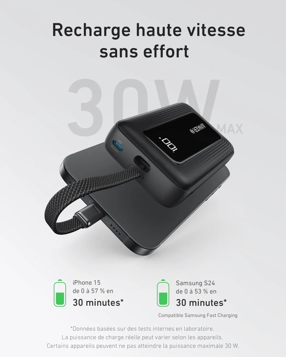 Anker Solix Zolo batterie externe 20000 mAh 30 W