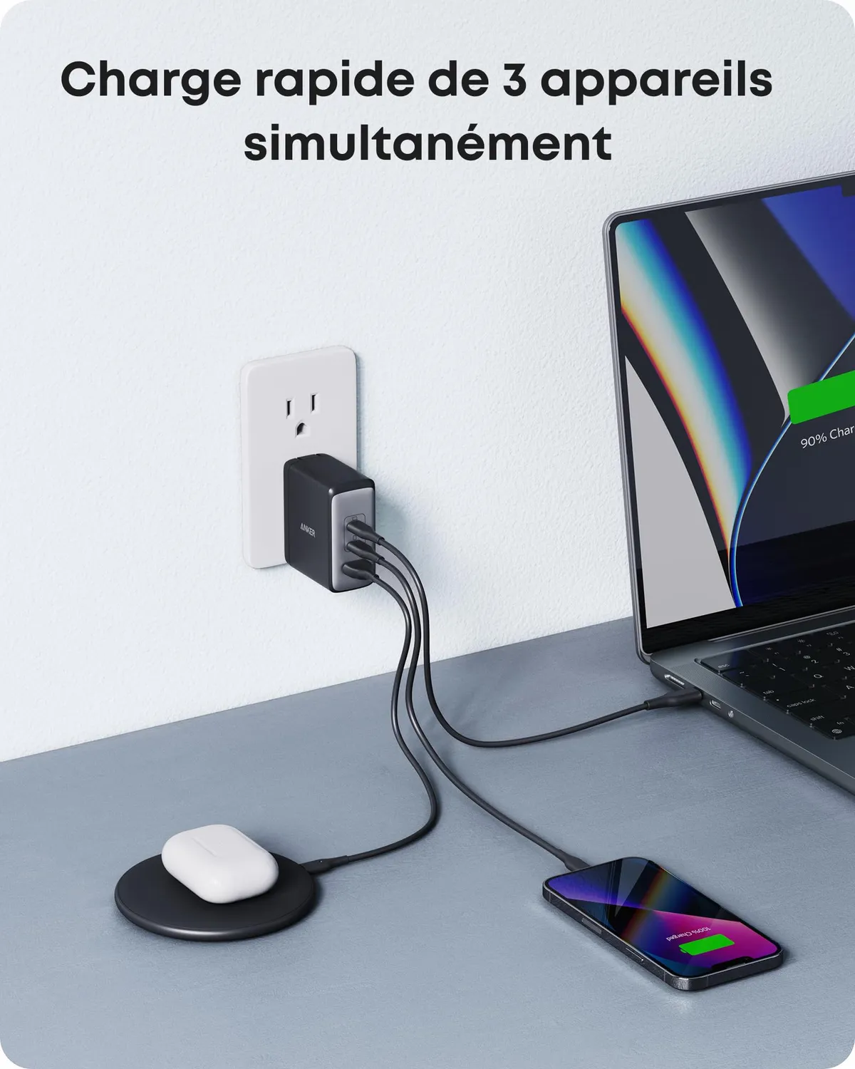 Anker 736 Nano II Chargeur USB-C 100W GaN