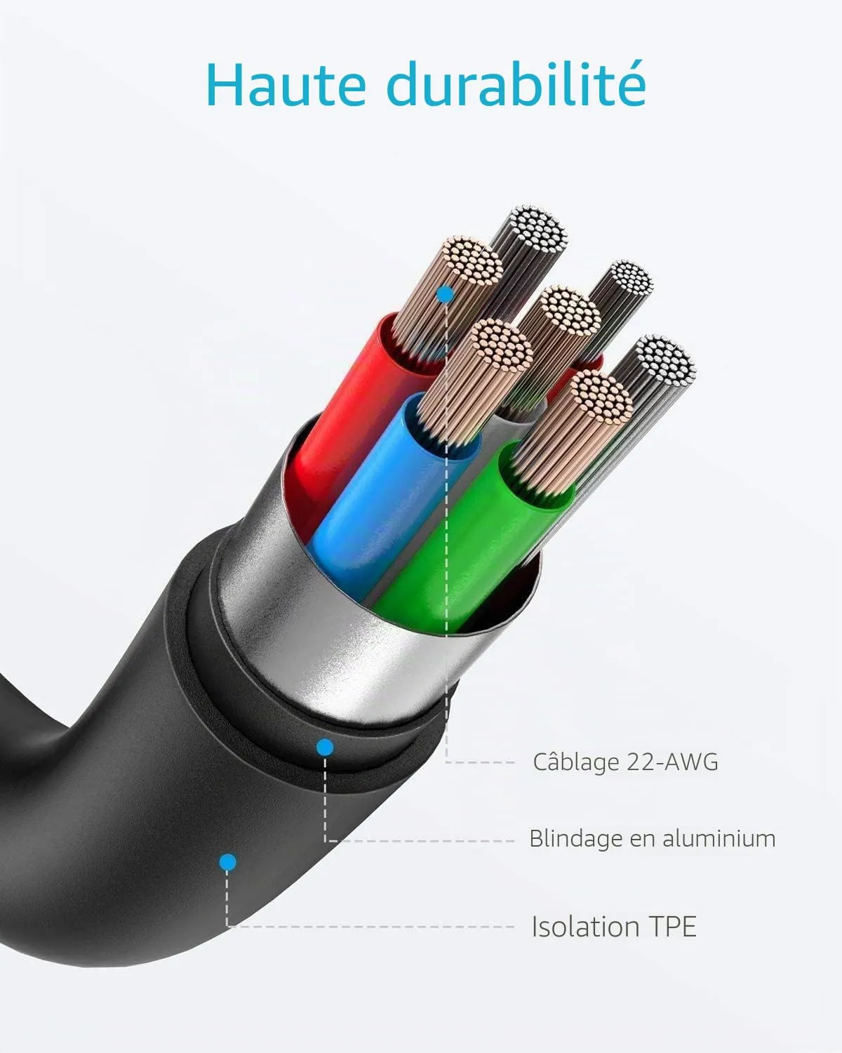 Anker Solix câble USB-C vers Lightning 180 cm MFi