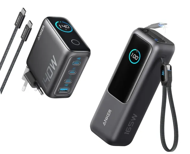 Anker Solix batterie externe 25000 mAh 165W + chargeur 140W