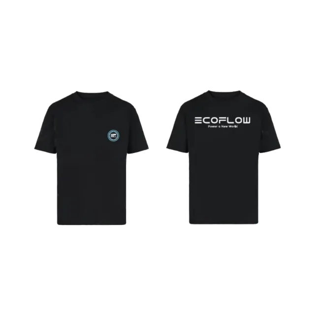 EcoFlow t-shirt coton noir