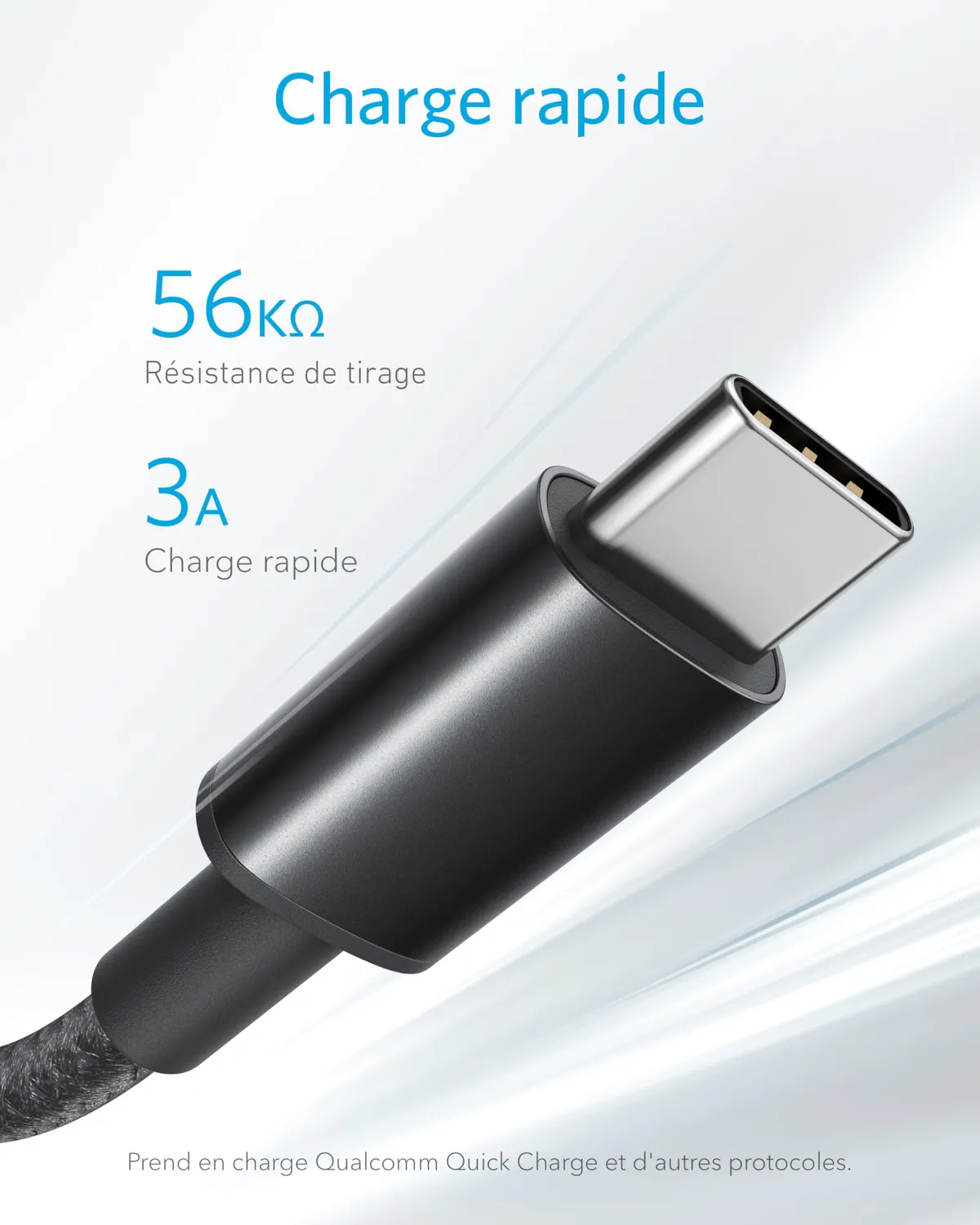 Anker 331 câble USB-A vers USB-C nylon tressé lot de 2