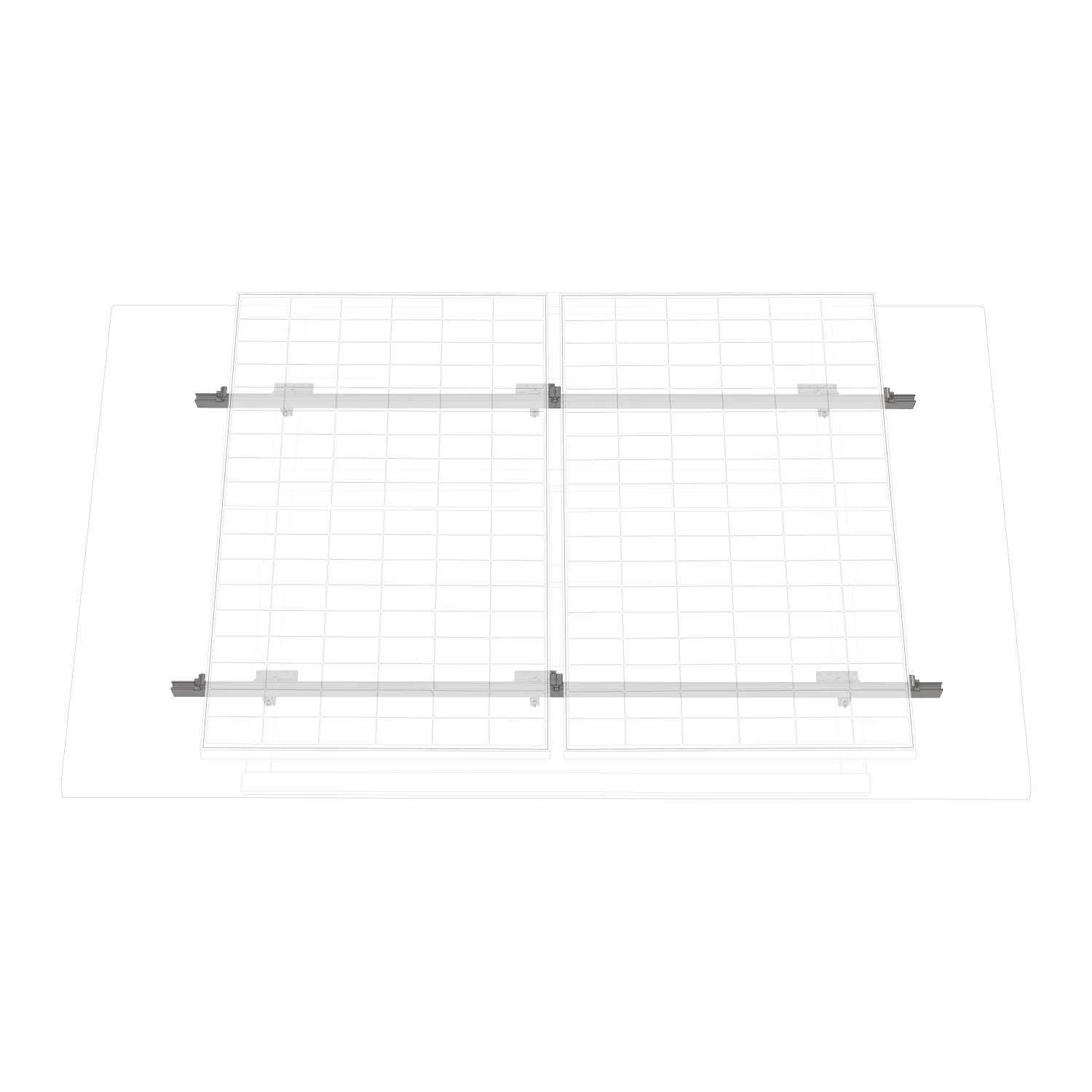 EcoFlow support toit incliné pour panneaux solaires rigides