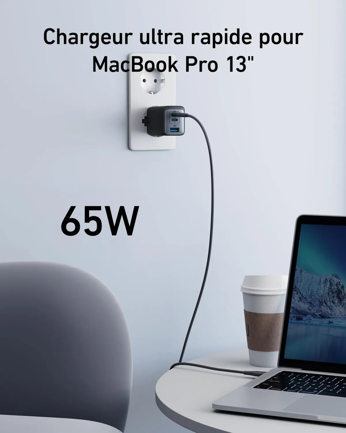 Anker Solix Nano II chargeur USB-C 65 W GaN
