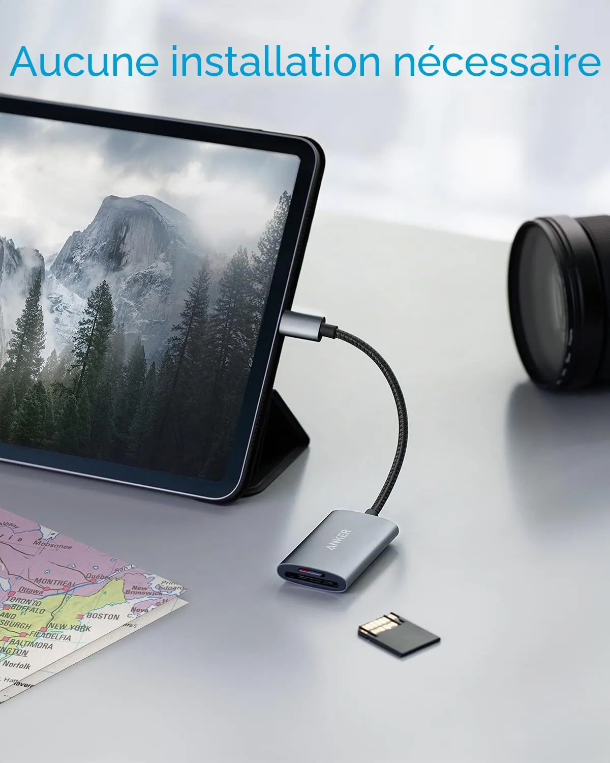 Anker PowerExpand+ lecteur carte SD USB-C UHS-II 2-en-1