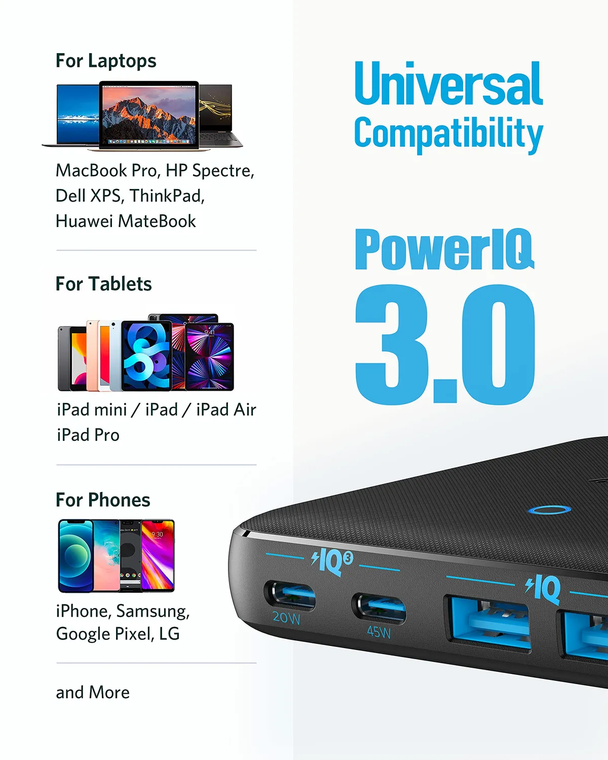 Anker Solix PowerPort Atom III A2046 chargeur GaN 63W slim