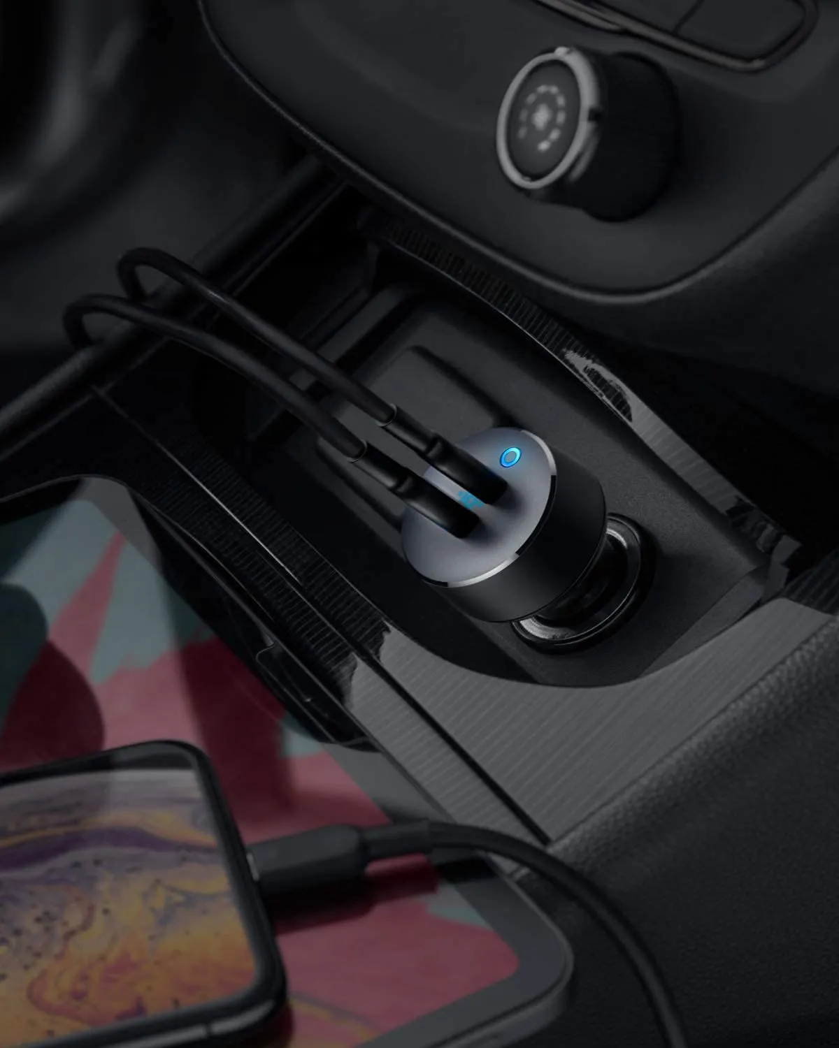 Anker chargeur voiture USB-C 2 ports 40W PowerIQ