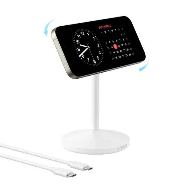 Anker MagGo chargeur induction 15W Qi2 support 360°