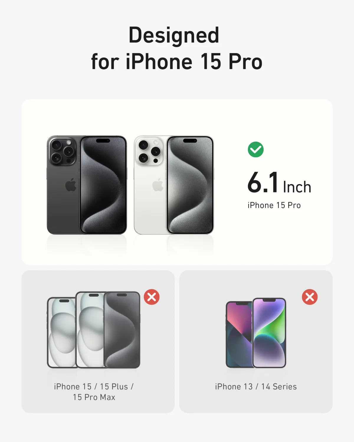 Anker Solix MagGo coque magnétique iPhone 15 Pro avec support