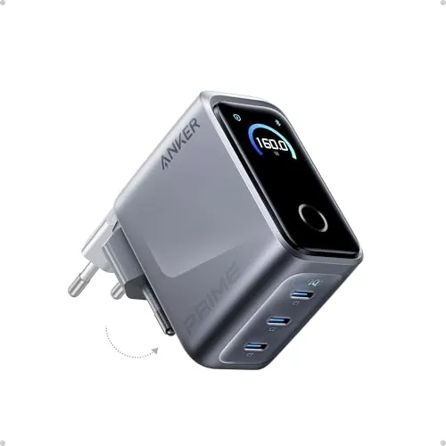 Anker Prime chargeur USB-C 160W 3 ports écran tactile