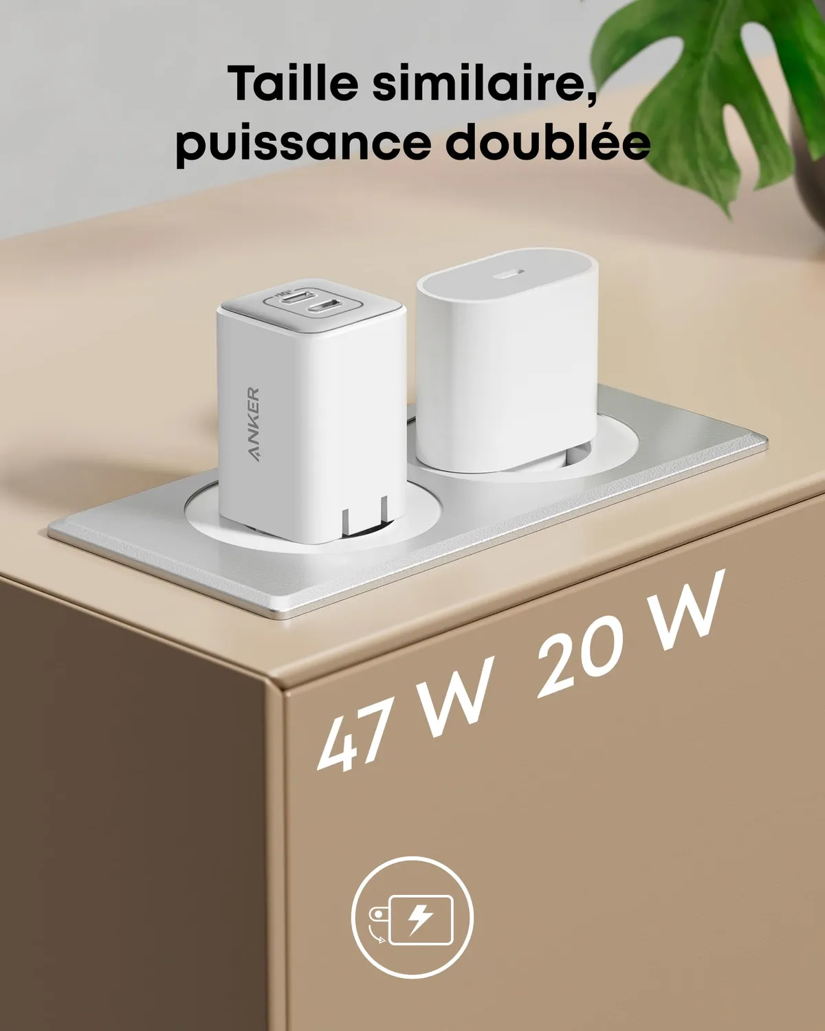 Anker 523 Nano 3 Chargeur USB-C 47W GaN
