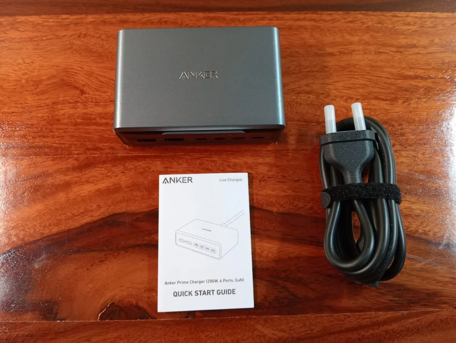 Anker Prime chargeur GaN 200W 6 ports bureau