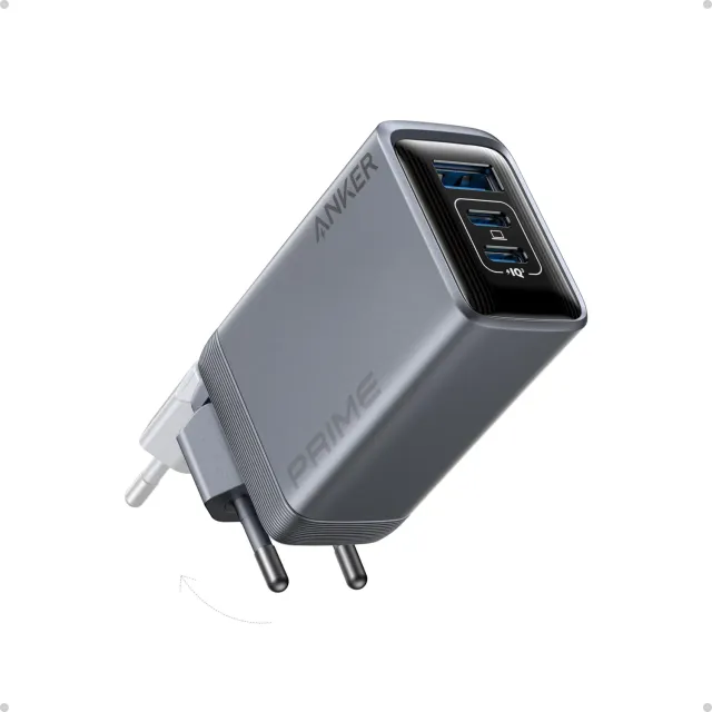 Anker Prime chargeur USB-C 100W GaN 3 ports pliable